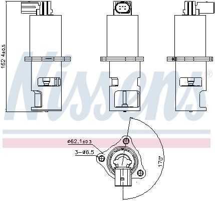 EGR Valve Nissens 98172