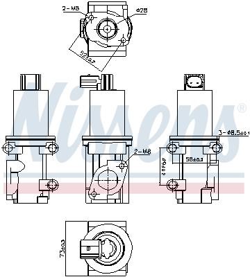 EGR Valve Nissens 98185