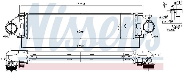 Nissens Intercooler, charger – price [object Object] PLN