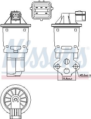 Nissens EGR Valve – price 240 PLN