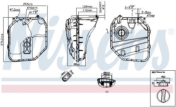 Expansion tank Nissens 996154