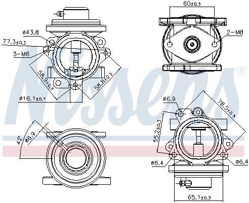 Nissens EGR Valve – price 201 PLN
