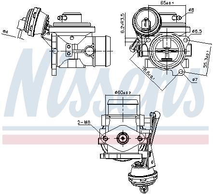 Nissens EGR Valve – price 217 PLN