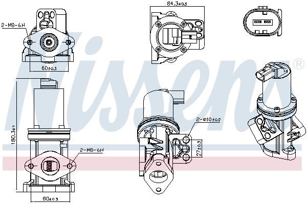 EGR Valve Nissens 98308