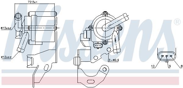 Water pump Nissens 831064