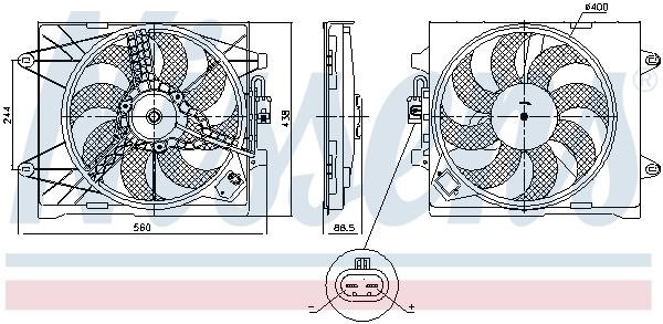 Fan, radiator Nissens 85922