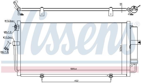 Nissens AC Condenser – price [object Object] PLN