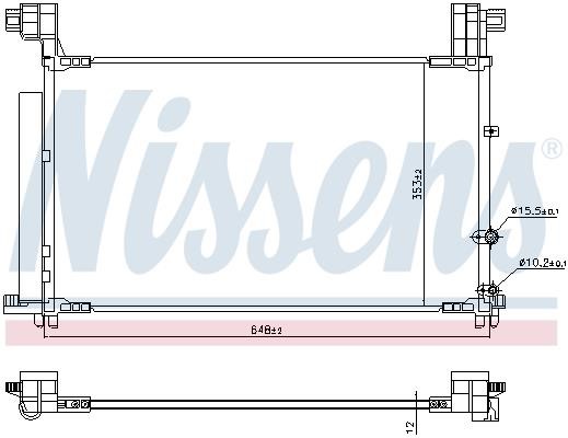 Nissens AC Condenser – price [object Object] PLN
