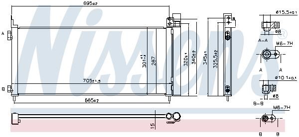 Nissens AC Condenser – price [object Object] PLN