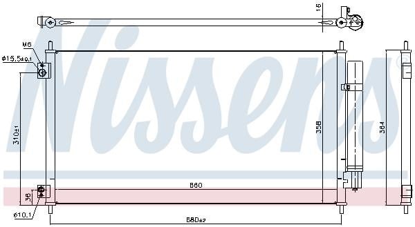 Nissens Condenser – price 454 PLN