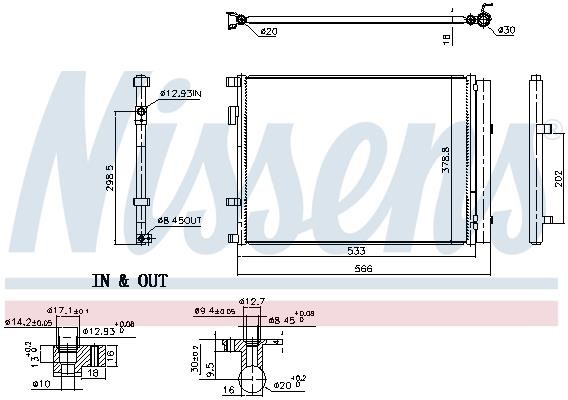 Nissens AC Condenser – price [object Object] PLN