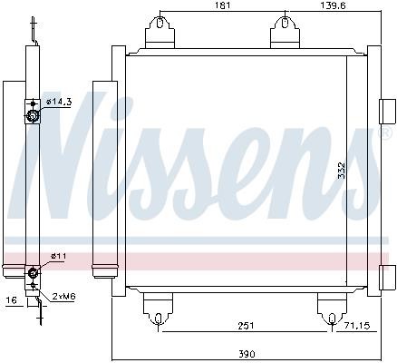 Nissens Condenser – price 259 PLN