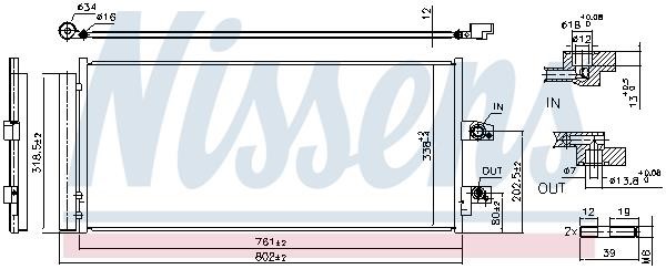 Air con condenser Volvo Xc40: 941211 Nissens AC Condenser