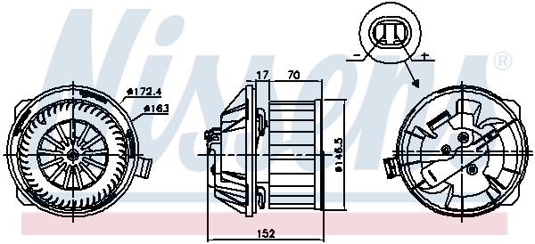 Nissens Interior Blower – price 340 PLN