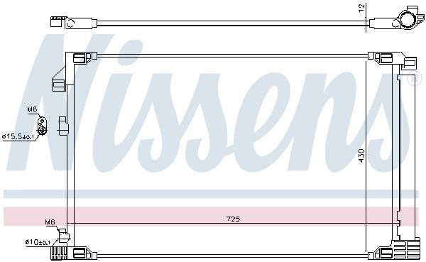 Nissens AC Condenser – price [object Object] PLN