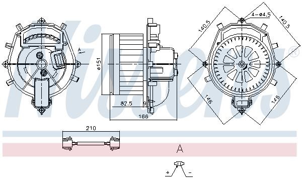 Fan assy - heater motor Nissens 87287