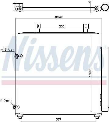Nissens AC Condenser – price [object Object] PLN