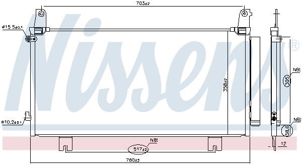 Nissens AC Condenser – price [object Object] PLN