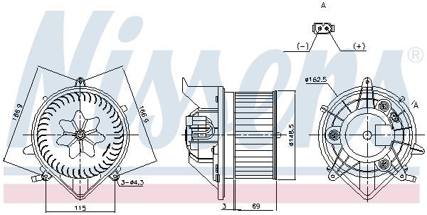 Nissens Interior Blower – price 458 PLN