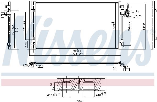 Car air conditioning Jaguar E-Pace: 941286 Nissens AC Condenser