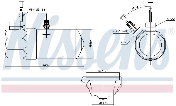 Nissens Dryer, air conditioner – price [object Object] PLN