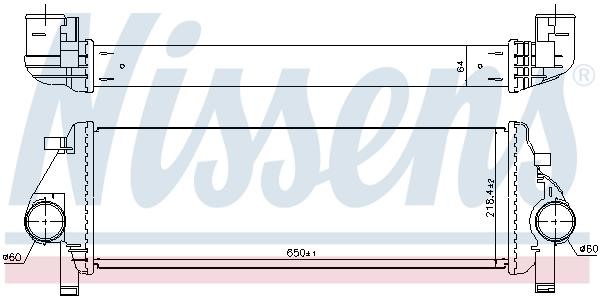 Nissens Intercooler, charger – price 585 PLN