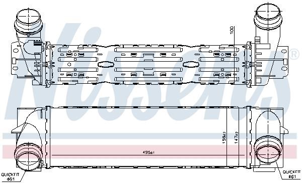 Nissens Intercooler, charger – price 571 PLN