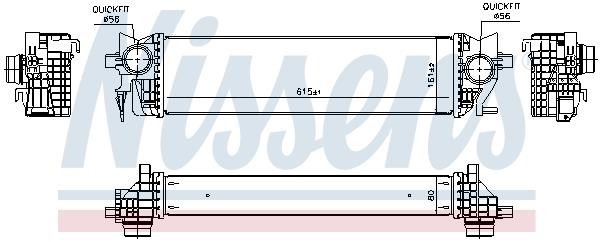 Nissens Intercooler, charger – price [object Object] PLN