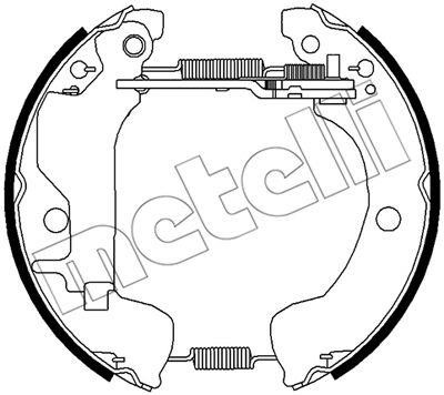 Metelli 51-0507 Brake shoe set 510507