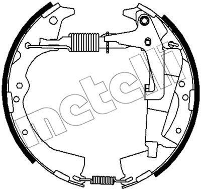 Metelli 51-0499 Brake shoe set 510499