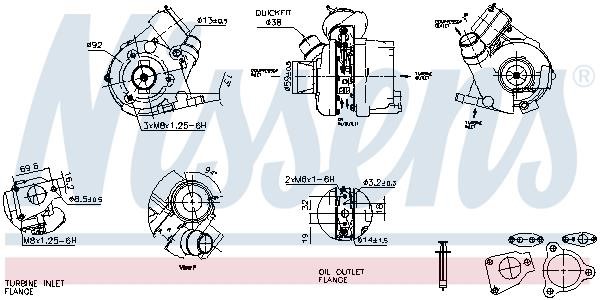 Turbocharger Nissens 93427