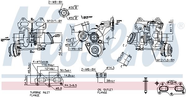 Turbocharger Nissens 93435