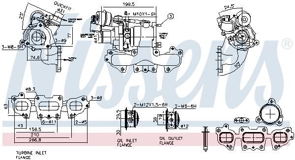 Turbocharger Nissens 93446