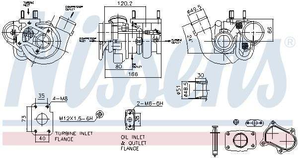 Turbocharger Nissens 93473