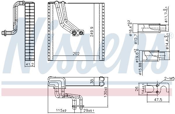 AC Evaporator Volkswagen Tiguan: 92369 Nissens Air conditioner evaporator