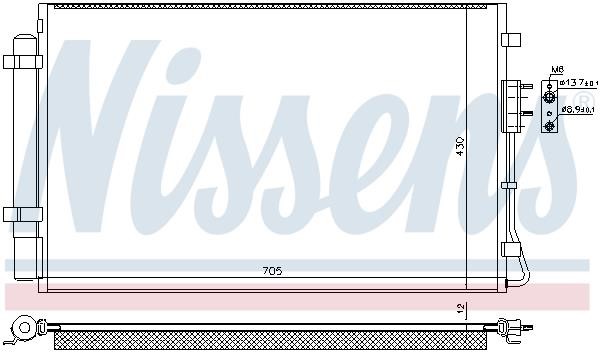 Nissens AC Condenser – price 774 PLN