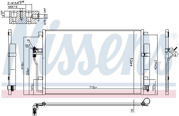 Nissens AC Condenser – price [object Object] PLN