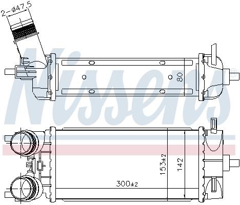 Intercooler, charger Nissens 961483