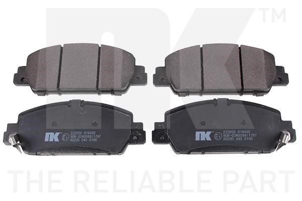 NK 222656 Brake Pad Set, disc brake 222656