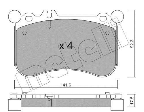 Metelli 22-1133-0 Brake Pad Set, disc brake 2211330