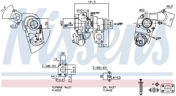 Turbocharger DS: 93259 Nissens Turbocharger