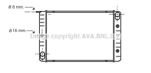 Prasco VO2014 Radiator, engine cooling VO2014