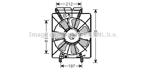 Prasco HD7533 Hub, engine cooling fan wheel HD7533