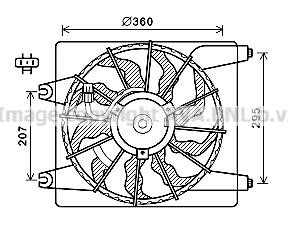 Prasco HY7560 Hub, engine cooling fan wheel HY7560