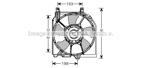 Prasco DN7525 Hub, engine cooling fan wheel DN7525