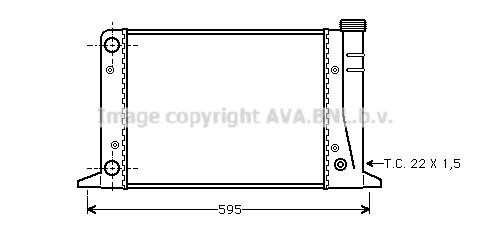 Prasco AI2007 Radiator, engine cooling AI2007