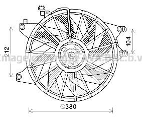 Prasco HY7565 Hub, engine cooling fan wheel HY7565