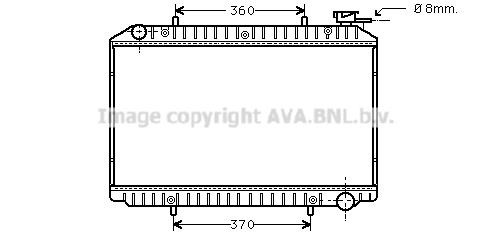 Prasco DN2214 Radiator, engine cooling DN2214