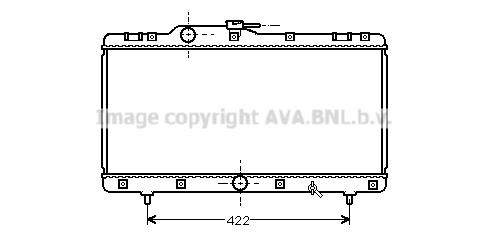 Prasco TO2149 Radiator, engine cooling TO2149