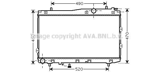 Prasco KA2086 Radiator, engine cooling KA2086